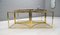 Hollywood Regency Brass & Smoked Glass Nesting Coffee Table Set, 1960s, Set of 3, Image 11