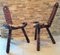 Mid-Century French Wood and Wool Side Chairs, 1960s, Set of 2, Image 14