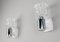 Italian Chrome Plating and Cut Glass Sconces from Targetti, 1970s, Set of 2, Image 4