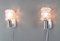 Italian Chrome Plating and Cut Glass Sconces from Targetti, 1970s, Set of 2, Image 10