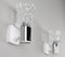 Italian Chrome Plating and Cut Glass Sconces from Targetti, 1970s, Set of 2, Image 1