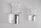 Italian Chrome Plating and Cut Glass Sconces from Targetti, 1970s, Set of 2, Image 3