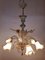 Lámpara de araña italiana vintage de cristal de Murano, años 60, Imagen 2