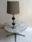 Vintage Fabric and Nickel Table Lamp, 1970s 5
