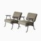 Steel & Wool Easy Chairs by Hein Salomonson for AP Originals, 1950s, Set of 2 1