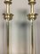 Modernist Brass and Glass Table Lamps, 1980s, Set of 2, Image 2