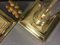 Modernist Brass and Glass Table Lamps, 1980s, Set of 2, Image 5