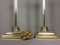 Modernist Brass and Glass Table Lamps, 1980s, Set of 2, Image 3