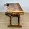 Deutscher antiker industrieller Werktisch aus Eichenholz 10