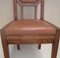 German Solid Oak & Leather Chairs, 1910s, Set of 6 2