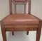 German Solid Oak & Leather Chairs, 1910s, Set of 6, Image 2