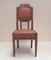 German Solid Oak & Leather Chairs, 1910s, Set of 6 5