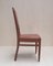 German Solid Oak & Leather Chairs, 1910s, Set of 6 4