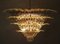 Vintage Italian Palmette Glass Chandelier, 1978, Image 9