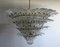 Vintage Italian Palmette Glass Chandelier, 1978, Image 1