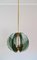 Mid-Century Italian Brass and Cut Murano Glass Chandelier, 1950s 15