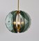 Mid-Century Italian Brass and Cut Murano Glass Chandelier, 1950s 18