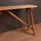 Antique French Oak Trestle Table, 1880s 4