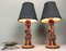 Mid-Century Teak Table Lamps, 1960s, Set of 2 2