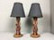 Lampes de Bureau Mid-Century en Teck, 1960s, Set de 2 1