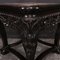 Antique Chinese Carved Elm & Marble Side Table, 1890s 3