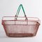 Mid-Century Red Metal Shopping Basket, 1960s 2