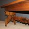 Antique Italian Walnut Trestle Table, 1790s 3