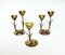 Brass Candleholders by Gunnar Ander for Ystad-Metall, 1960s, Set of 3, Image 3