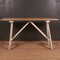 Antique French Painted Trestle Table, 1890s, Image 1