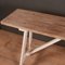 Antique French Painted Trestle Table, 1890s, Image 3