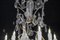 Antiker französischer Kronleuchter aus Bronze & Kristallglas im Napoleon III Stil 3