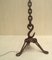 Hand-Crafted French Wrought Iron Floor Lamp, 1960s, Image 4