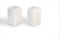 Squared Salt and Pepper Set In White Carrara Marble from FiammettaV Home Collection, Set of 2, Image 1