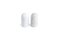 Rounded Salt and Pepper Set In White Carrara Marble from FiammettaV Home Collection, Set of 2 1