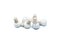 White Carrara Marble & Cork Bottle Stoppers from FiammettaV Home Collection, Set of 6 1