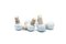 White Carrara Marble & Cork Bottle Stoppers from FiammettaV Home Collection, Set of 6 3