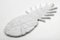 Mittelgroßes Schneidebrett aus weißem Marmor in Ananas-Optik von FiammettaV Home Collection 1