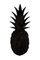 Small Black Marble Pineapple Paperweight from FiammettaV Home Collection 1