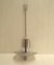 Lámpara de araña italiana moderna de aluminio, latón y vidrio soplado, años 50, Imagen 1