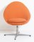Mid-Century Orange Swivel Chair, 1950s 1