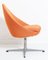 Mid-Century Orange Swivel Chair, 1950s 3
