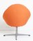 Sedia Mid-Century girevole arancione, anni '50, Immagine 4