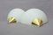 Mid-Century German Brass and Opaline Glass Sconces from Limburg, Set of 2 3