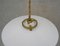 Lámparas colgantes Art Déco de opalina, años 30. Juego de 2, Imagen 3