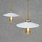 Art Deco Opaline Pendant Lights, 1930s, Set of 2, Image 7