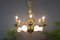 Antique Baroque Brass and Bronze Chandelier 19