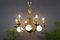 Lustre Baroque Antique en Laiton et Bronze 11