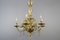 Antique Baroque Brass and Bronze Chandelier 2