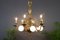 Lustre Baroque Antique en Laiton et Bronze 15