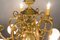 Lustre Baroque Antique en Laiton et Bronze 6